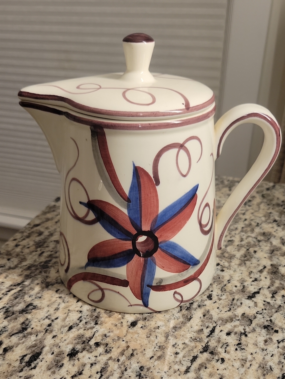 Mid-Century Schramberger Majolikafabrik Ceramic Lidded Coffee Pot